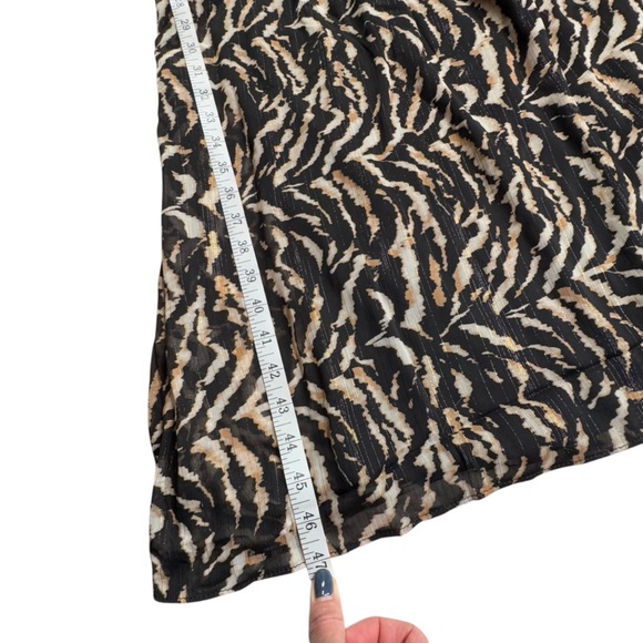 Sofia Jeans Women's Empire Dress Long Sleeves Mid Calf Length XXL Leopard Z78 - Picture 11 of 12